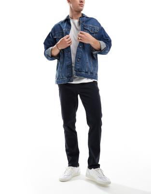 ONLY & SONS slim fit chinos in navy-Black