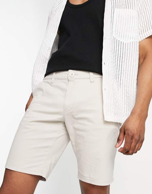 Only & Sons - Slim-fit chinoshort in beige