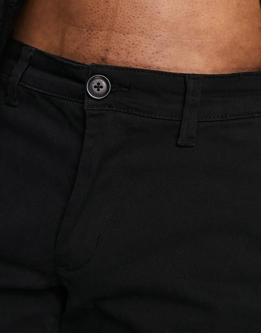 Only & Sons - Slim-fit chinoshort in zwart, 4 van 4