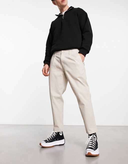 ONLY & SONS slim fit cropped chino in beige | ASOS