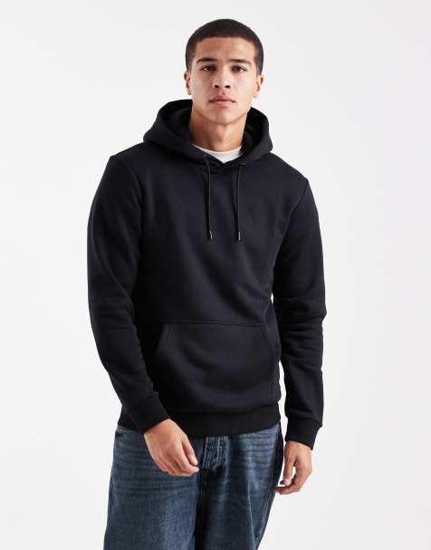 ONLY & SONS slim fit hoodie in black - view 1