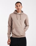 [ONLY & SONS] ONLY & SONS slim fit hoodie in tan-Brown M Desert taupe