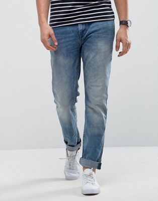 Only & Sons Slim Fit Jean In Medium Blue Wash