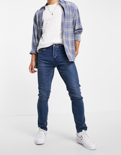 ONLY & SONS slim fit jeans in dark blue , 4 of 4