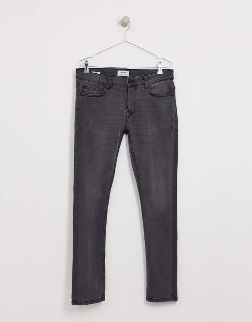 Only & Sons slim fit jeans in grey, 3 of 4