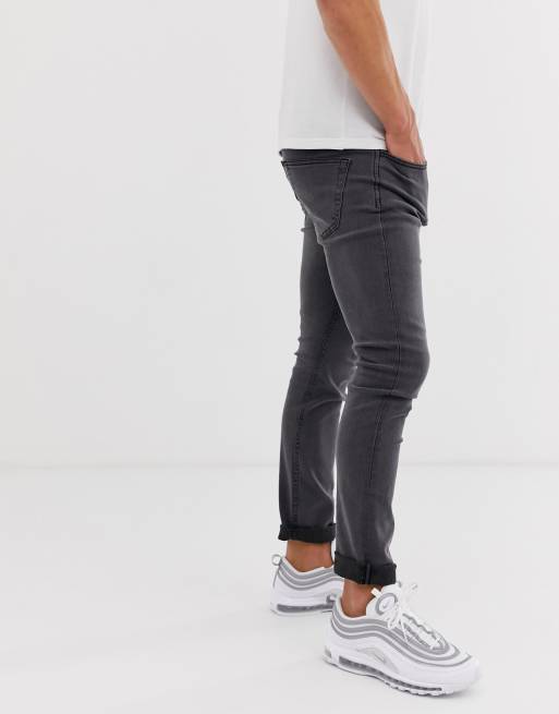Only & Sons - Slim-fit jeans in grijs, 2 van 4