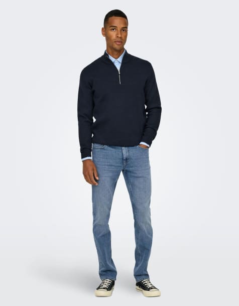 ONLY & SONS Slim fit jeans in light blue - view 1