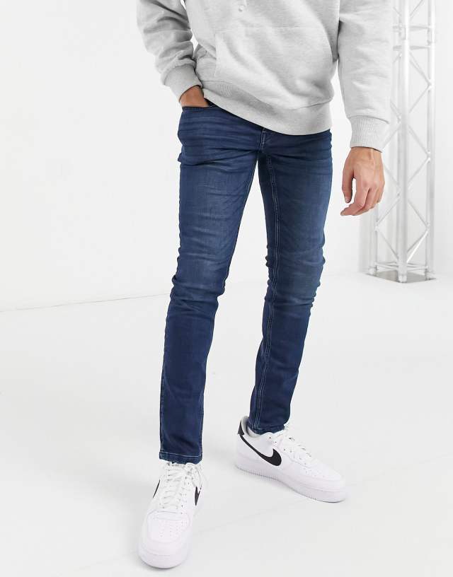 ONLY & SONS - slim fit jeans in mid blue