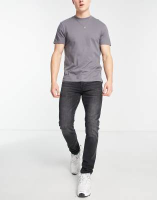 Only & Sons Slim Fit Jeans In Washed Black