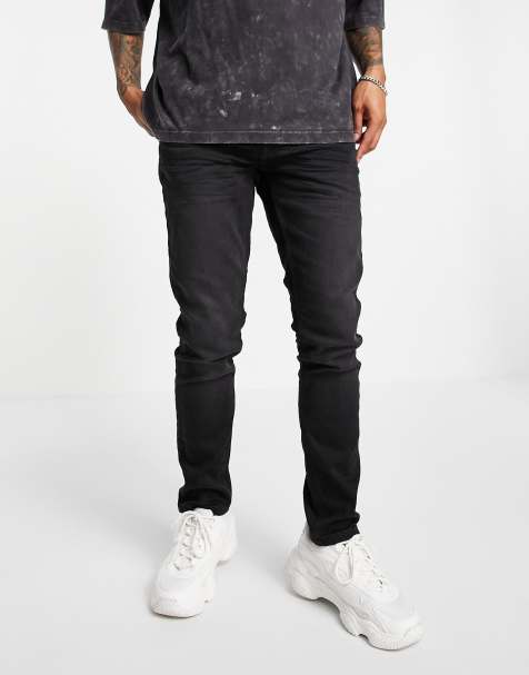 Only & Sons slim fit jeans in washed black - view 1