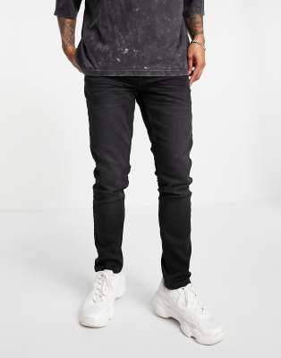 Only & Sons Slim Fit Jeans In Washed Black
