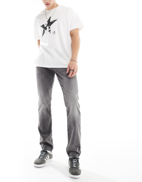 Only & Sons - Slim-fit jeans met stretch in grijs - view 1