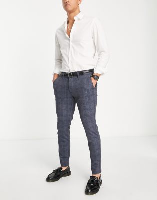 Only & Sons Slim Fit Jersey Pants In Blue