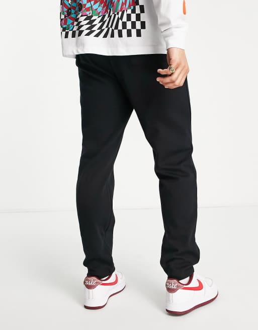 Only & Sons - Slim-fit joggingbroek met plat gestikte plooien in zwart, deel van combi-set, 2 van 4