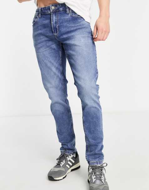 Only & Sons - Slim-fit jogjeans in middenblauw - view 1