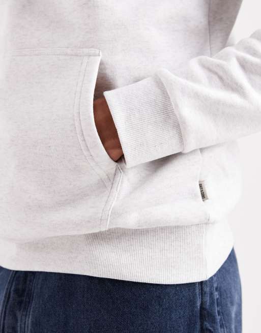 ONLY & SONS – Slim-Fit-Kapuzenpullover in Hellgrau, 5 von 5