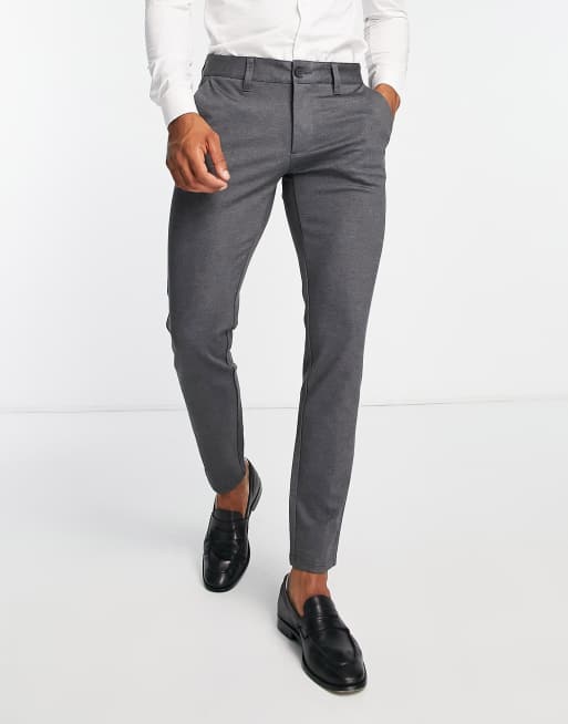 Grey hot sale herringbone trousers