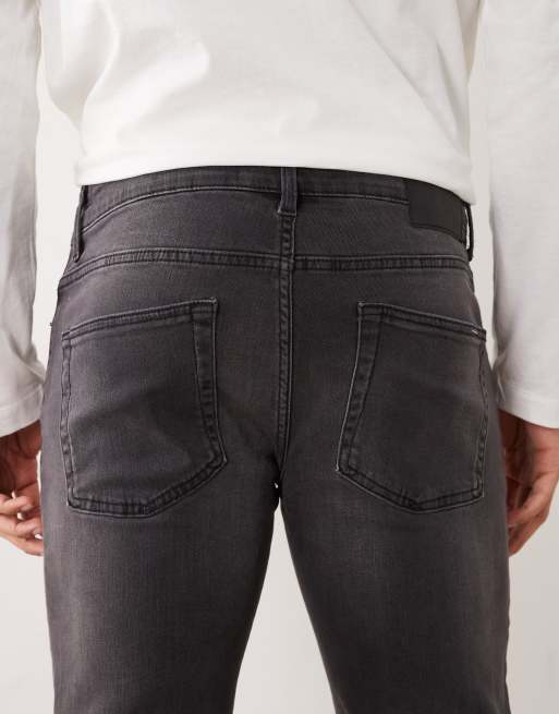 Only & Sons slim fit stretch jeans in black wash, 5 of 5