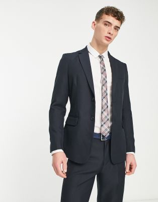 Only & Sons Slim Fit Suit Jacket In Dark Navy