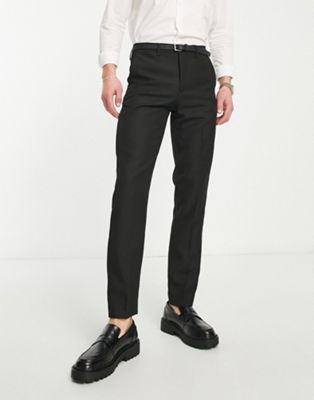 Only & Sons slim fit suit trouser in black