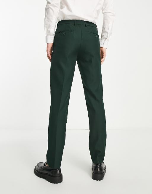 Dark green formal store pants