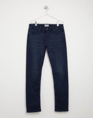 Only \u0026 Sons slim fit super stretch sweat jeans in dark wash | ASOS