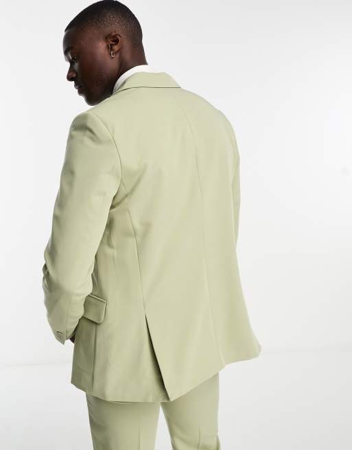 Only Sons slim suit jacket in dusty olive ASOS