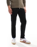 [ONLY & SONS] Only & Sons slim tapered fit pants in black W34 L34 Black