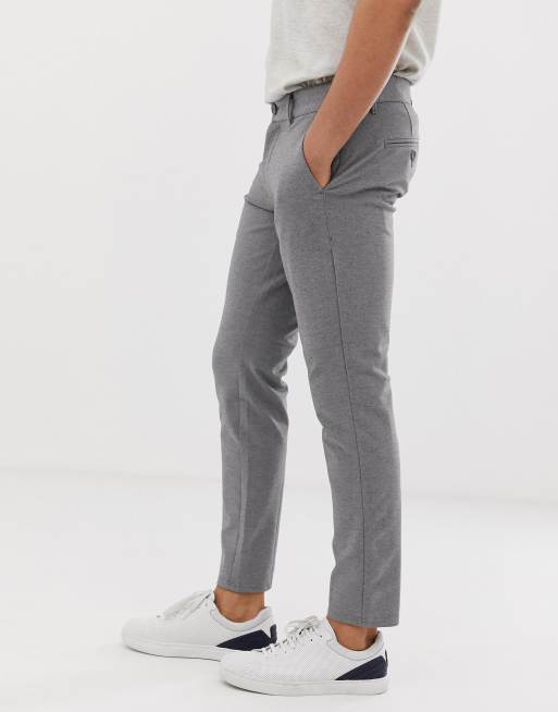 Only Sons slim tapered fit pants in gray