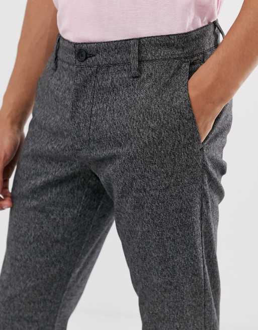 Only & Sons slim tapered fit pants in gray