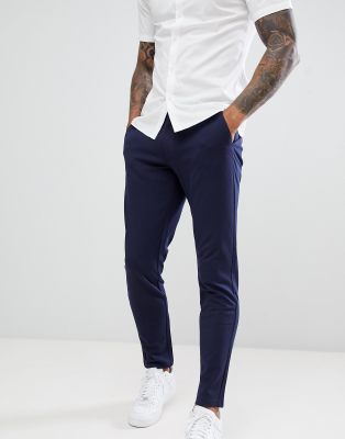 navy tapered pants