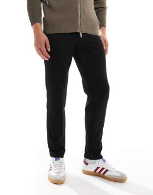 ONLY & SONS ONLY & SONS slim tapered fit trousers in black