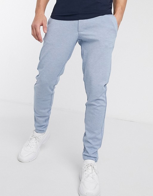Only & Sons slim tapered fit trousers in light blue