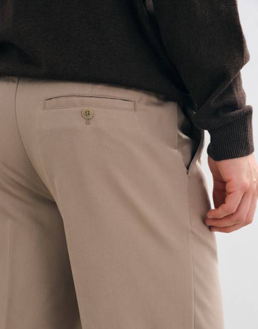 ONLY & SONS smaltoelopende broek in stone, 4 van 5