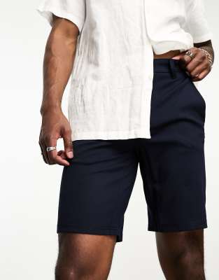 Only & Sons Smart Jersey Short In Black