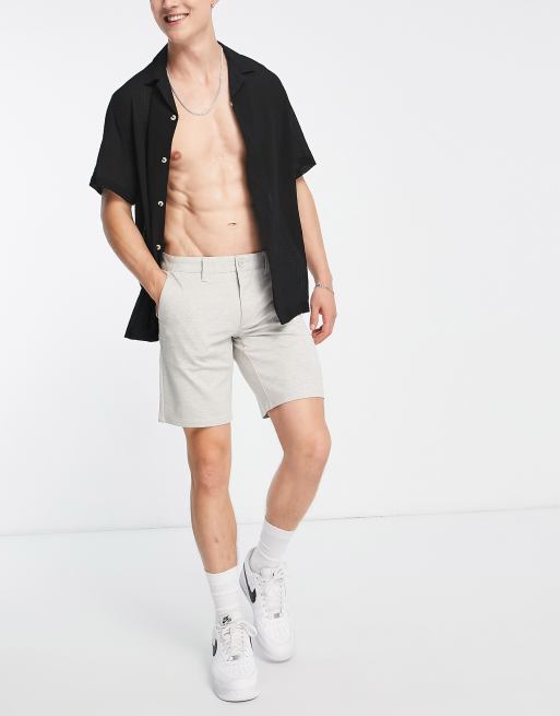Only & Sons smart jersey short in stone , 4 of 4