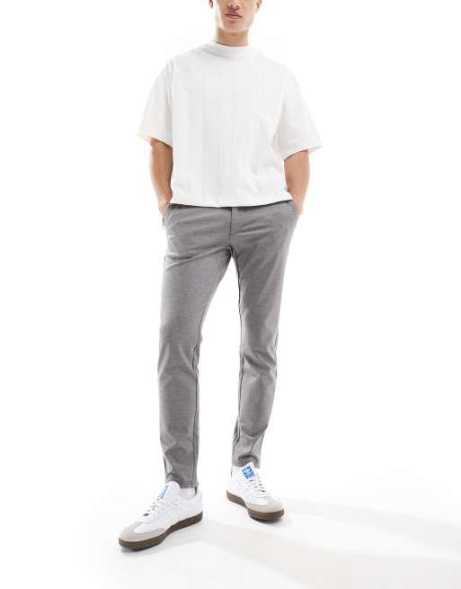 Light grey slim fit hot sale chinos