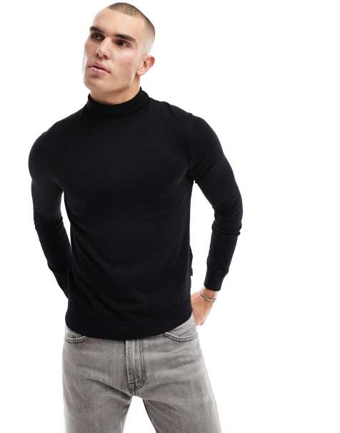 Only & Sons - Sort og højhalset trøje - view 1