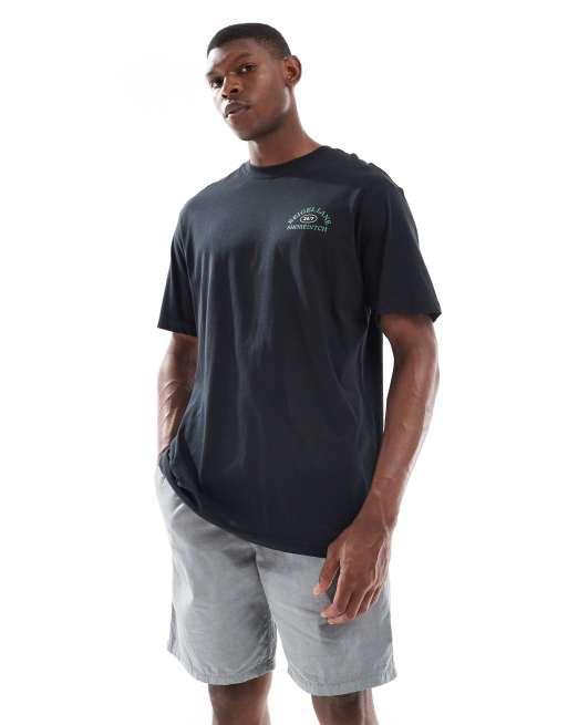 ONLY & SONS - Sort oversized T-shirt med bagel-print på ryggen, 5 af 5