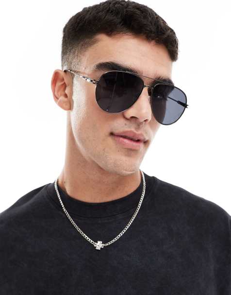 Only & Sons - Sorte aviator-solbriller - view 1