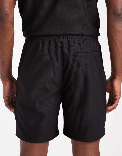ONLY & SONS - Sorte pull-on-shorts med plisseringer - Del af sæt, 5 af 5