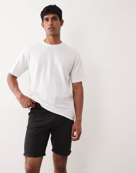 Only & Sons - Sorte slim-chinoshorts i regular fit - view 1