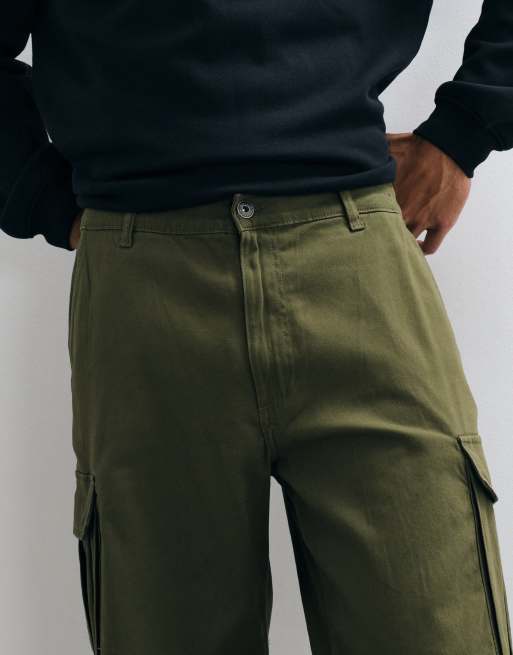 ONLY & SONS spodnie cargo o luźnym kroju w kolorze black olive, 2 z 5
