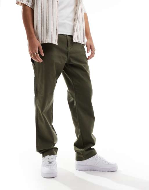 ONLY & SONS – Spodnie typu carpenter z prostymi nogawkami, w kolorze khaki