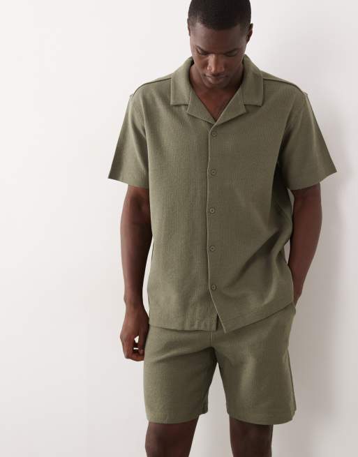 ONLY & SONS - Sæt med skjorte med resort-krave i afslappet pasform og shorts i regular fit