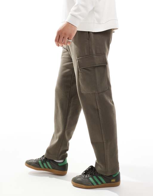 ONLY & SONS straight fit cargo pants in brown