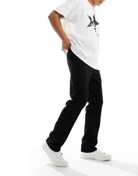 ONLY & SONS straight fit chino in black - view 1