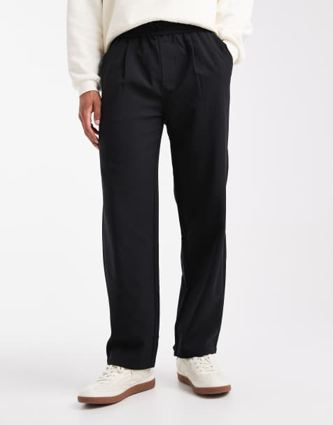ONLY & SONS straight fit pants in black - view 1