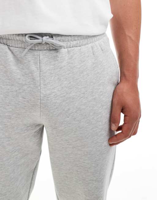ONLY & SONS straight fit sweat sweatpants in light gray melange