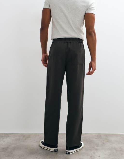 ONLY & SONS straight fit trouser in deep grey, 3 of 5